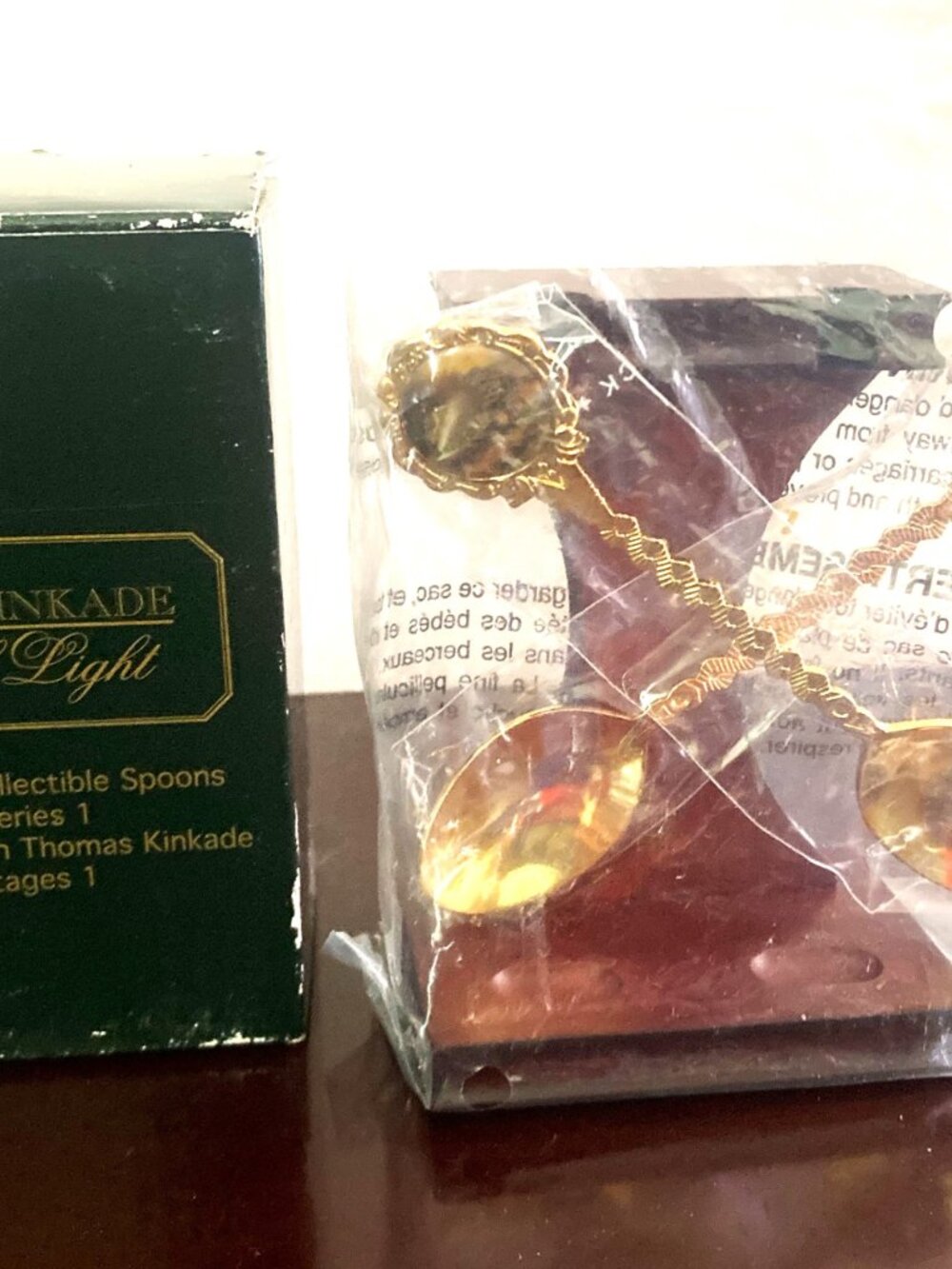Thomas Kinkade Painter of Light Collectible Spoons Box - Gold Series 1